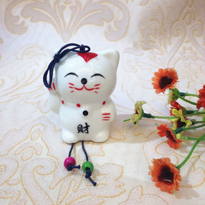 Fortune cat Ceramic wind chimes wind chimes Fortune cat Ceramic wind chimes wind chimes