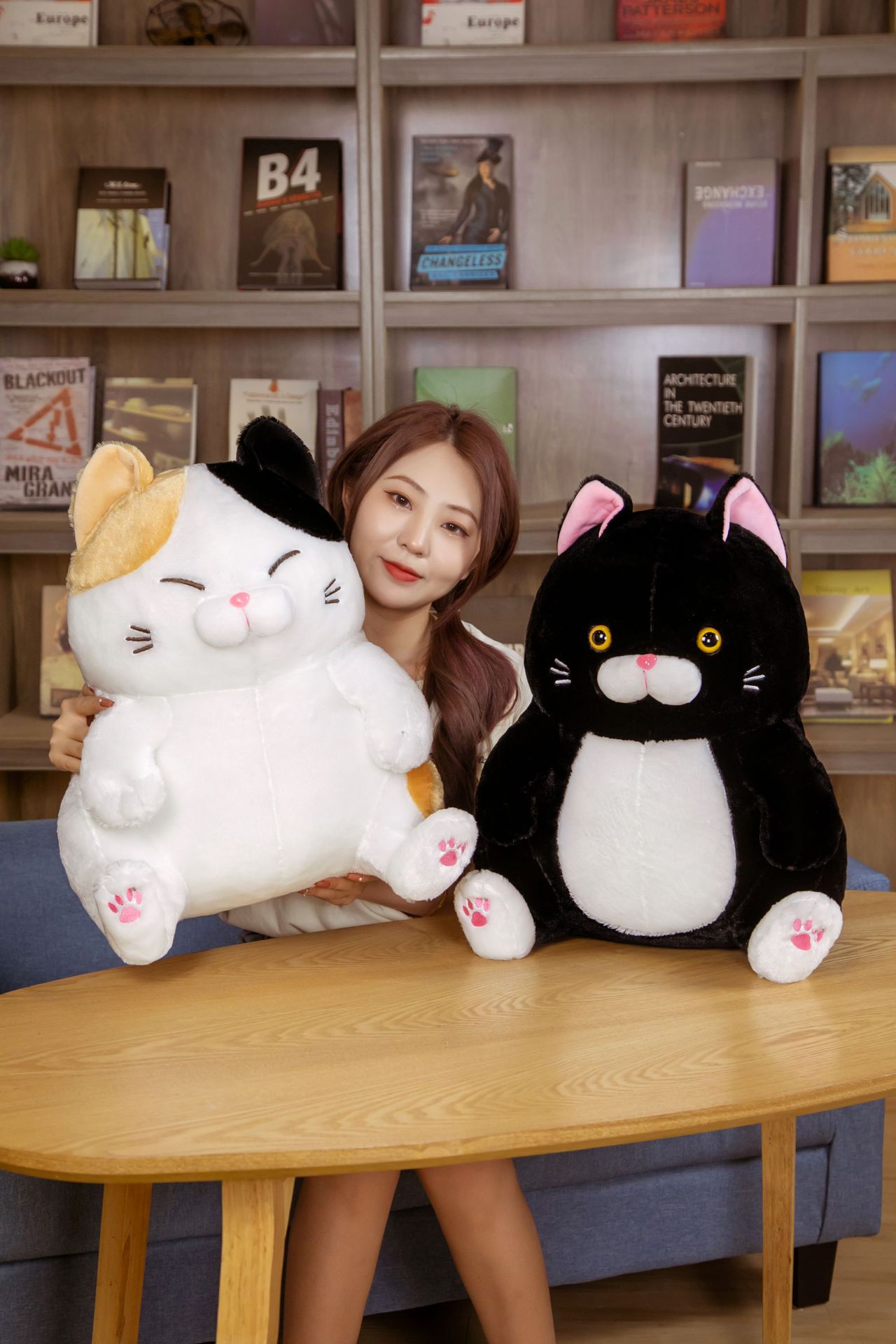 Beard Steamed Bread FUQI Cat Fortune Cat Alien Cat Plush Toy Doll Cross-Border Hot Selling Products
