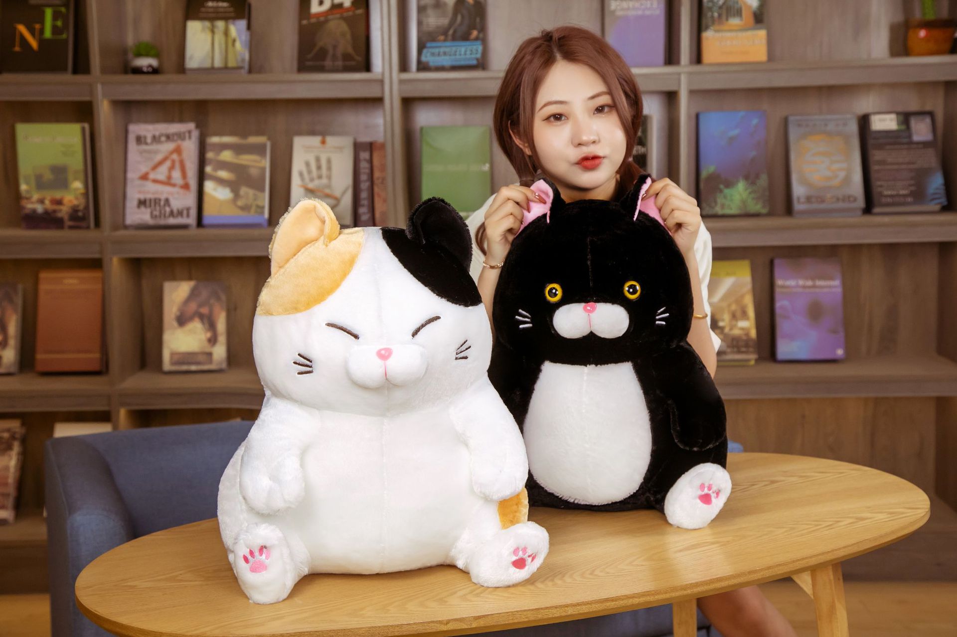Beard Steamed Bread FUQI Cat Fortune Cat Alien Cat Plush Toy Doll Cross-Border Hot Selling Products