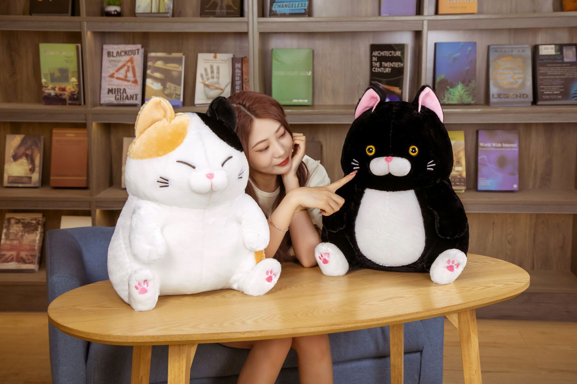 Beard Steamed Bread FUQI Cat Fortune Cat Alien Cat Plush Toy Doll Cross-Border Hot Selling Products