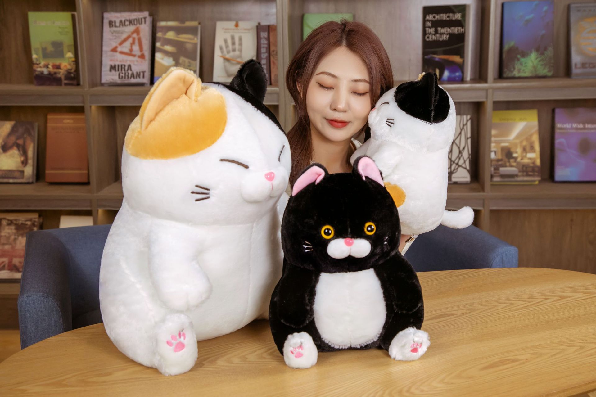 Beard Steamed Bread FUQI Cat Fortune Cat Alien Cat Plush Toy Doll Cross-Border Hot Selling Products