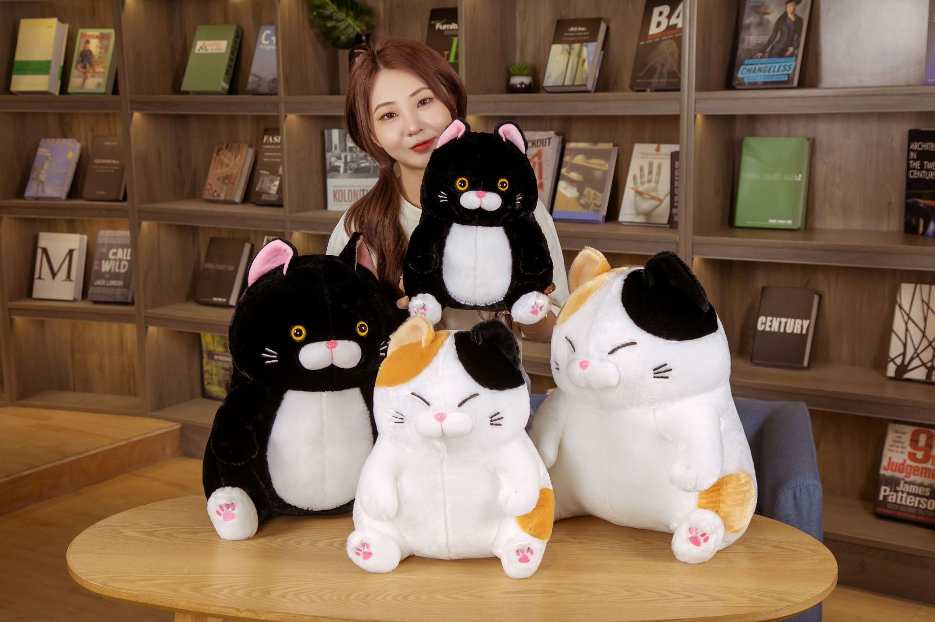 Beard Steamed Bread FUQI Cat Fortune Cat Alien Cat Plush Toy Doll Cross-Border Hot Selling Products