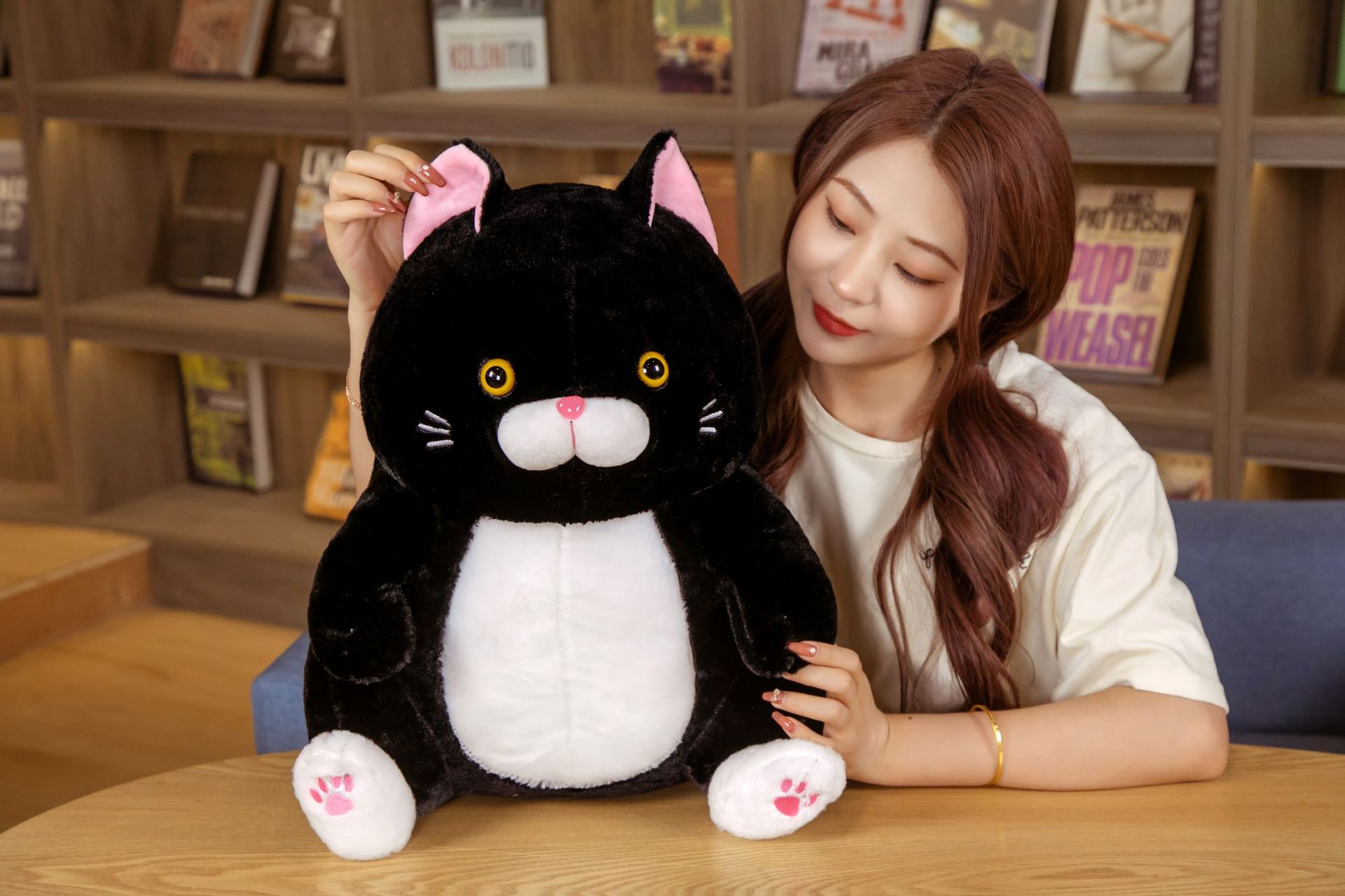 Beard Steamed Bread FUQI Cat Fortune Cat Alien Cat Plush Toy Doll Cross-Border Hot Selling Products