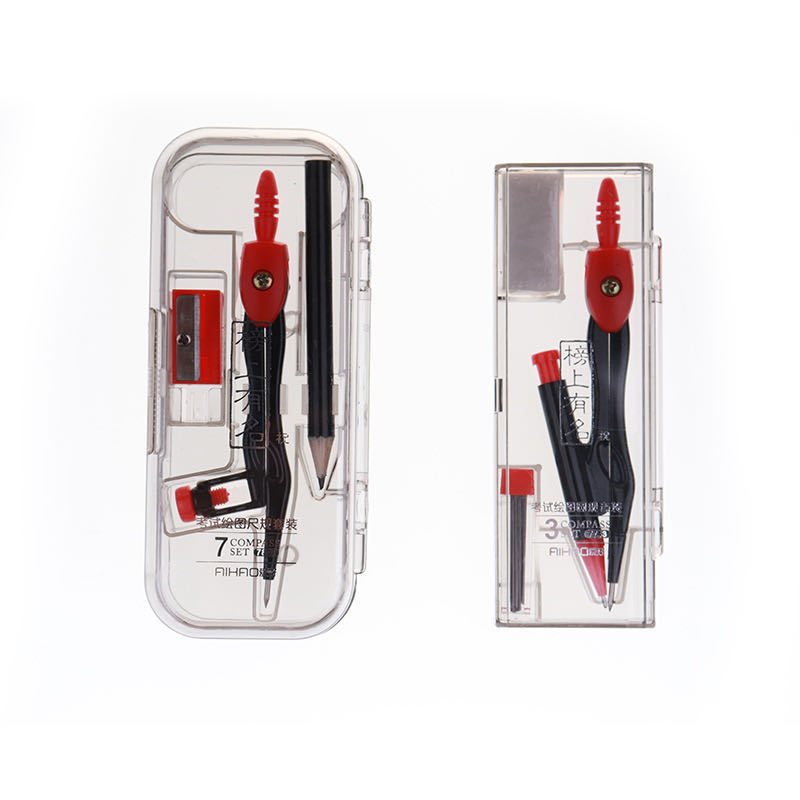 Hobby New 77014 List Famous Exam Series Compasses Automatic Pencil Lead Pen Compasses Student Drawing Suit