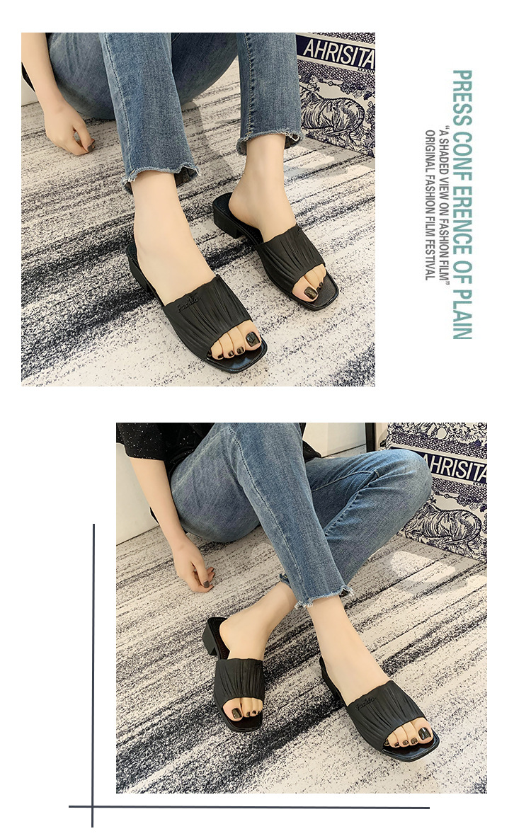 Spring New Casual One-Word Wedge Beach Slippers Fashion PVC Plastic Slipper Women's Outer Wear Wholesale Spring New Casual One-Word Wedge Beach Slippers Fashion PVC Plastic Slipper Women's Outer Wear Wholesale