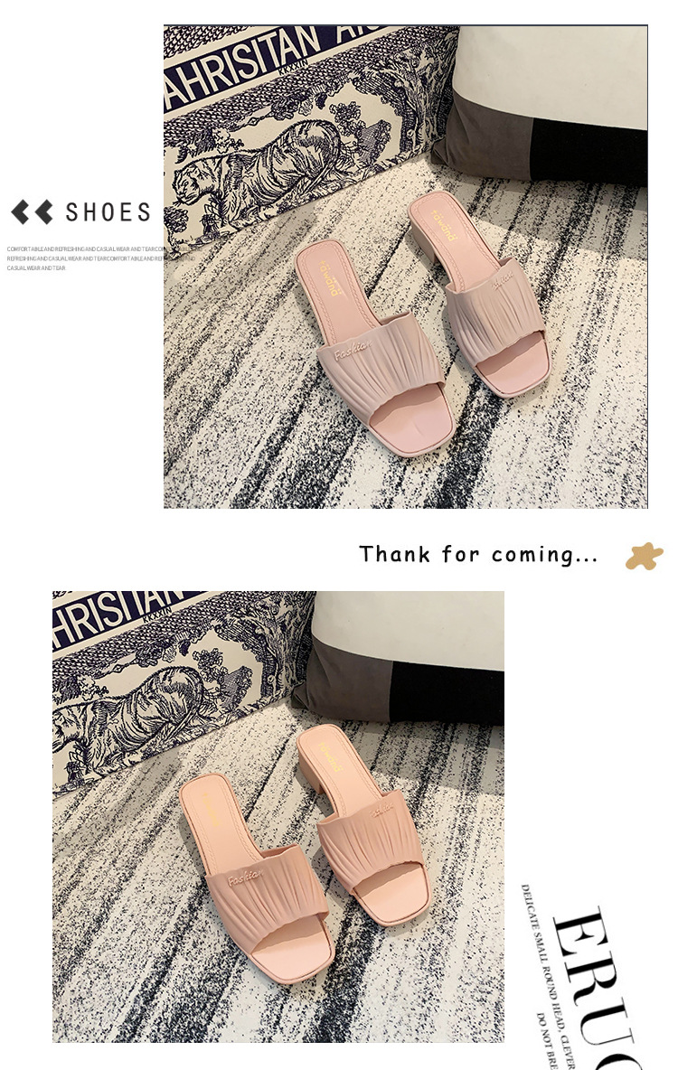 Spring New Casual One-Word Wedge Beach Slippers Fashion PVC Plastic Slipper Women's Outer Wear Wholesale Spring New Casual One-Word Wedge Beach Slippers Fashion PVC Plastic Slipper Women's Outer Wear Wholesale
