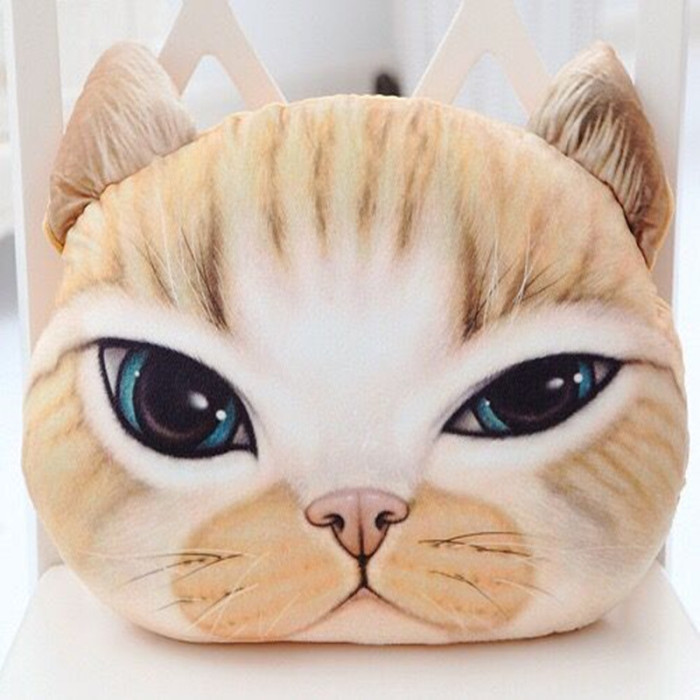 3D stereo cartoon meow star Kitty pillow lifelike simulation pillow washable catwork