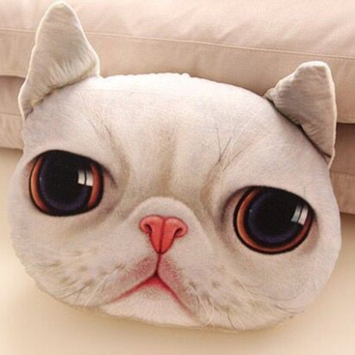 3D stereo cartoon meow star Kitty pillow lifelike simulation pillow washable catwork