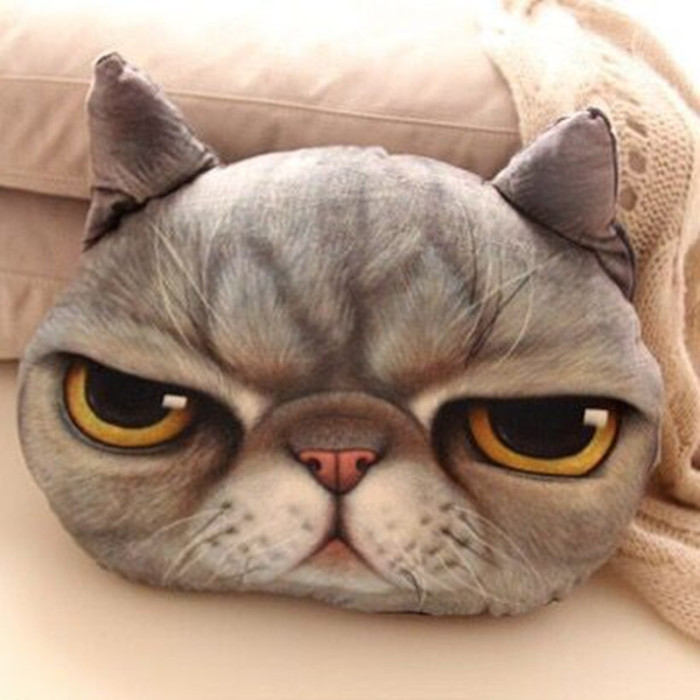 3D stereo cartoon meow star Kitty pillow lifelike simulation pillow washable catwork