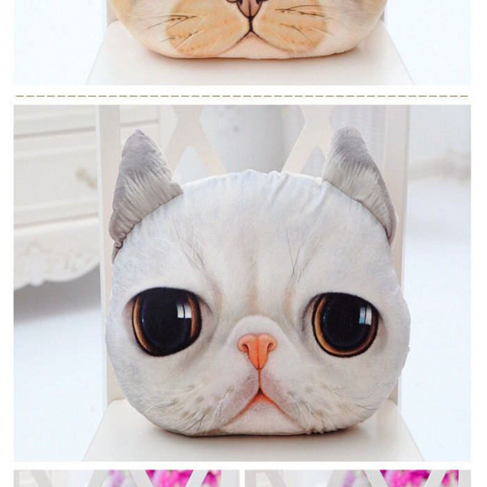3D stereo cartoon meow star Kitty pillow lifelike simulation pillow washable catwork