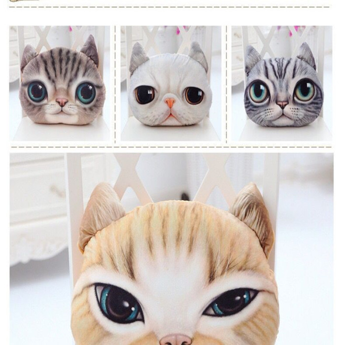 3D stereo cartoon meow star Kitty pillow lifelike simulation pillow washable catwork