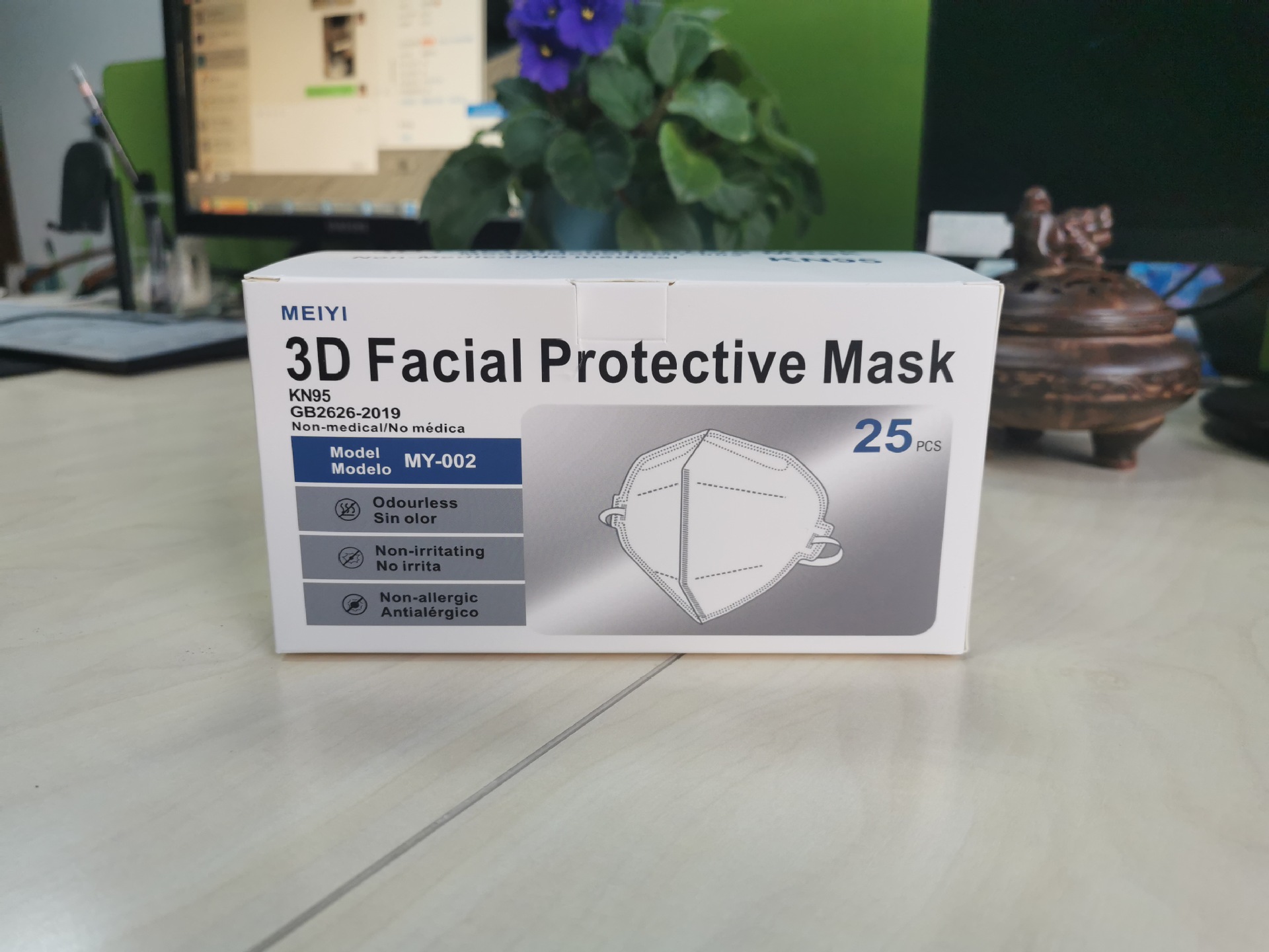 White List Factory Direct Supply KN95 Mask Five-Layer Protective Meltblown N95 Folding Mask PM2.5 Export Wholesale