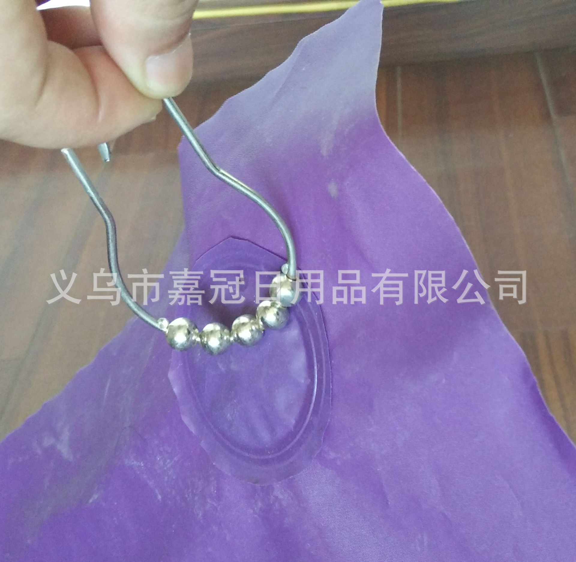 Pure color PEVA bath curtain small magnet thickened purple bathroom curtain environmental protection waterproof and mildew proof