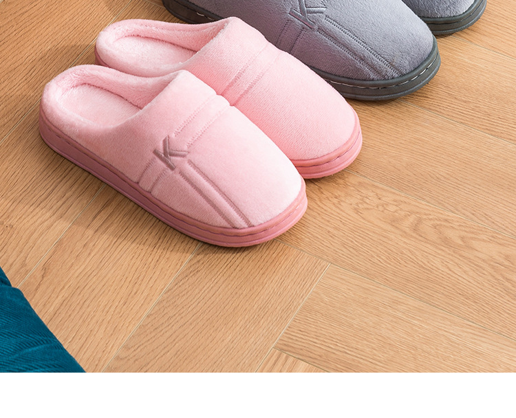 Autumn and Winter Cotton Slippers Female Cute Couple Interior Home Breathable Home Thick Bottom Confinement Woolen Slipper Male Winter Autumn and Winter Cotton Slippers Female Cute Couple Interior Home Breathable Home Thick Bottom Confinement Woolen Slipper Male Winter