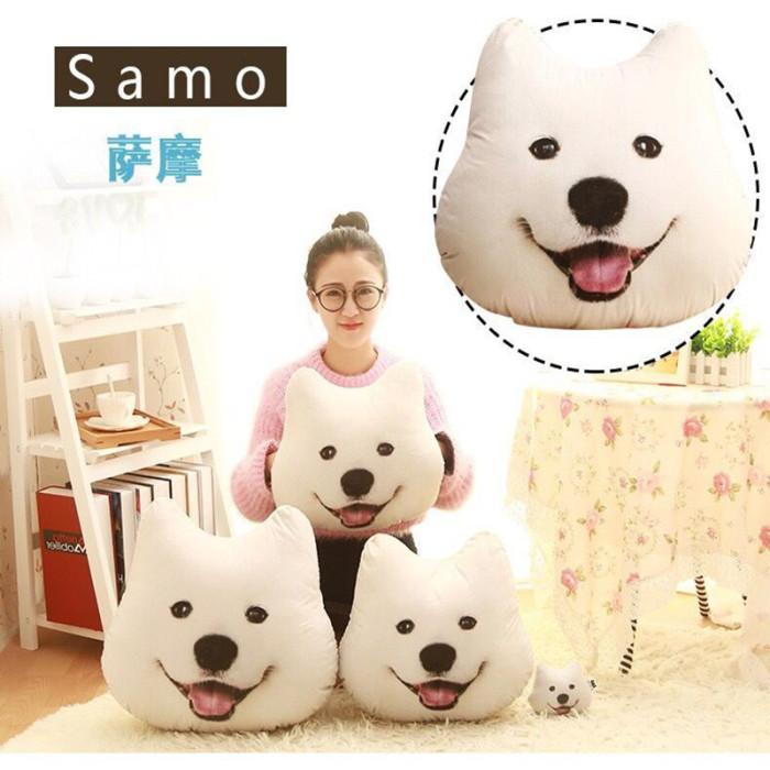 Creative pillow head cushion simulation Ha J Chi Bbu Va Va Satsuma washable plush toys