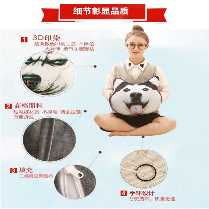 Creative pillow head cushion simulation Ha J Chi Bbu Va Va Satsuma washable plush toys