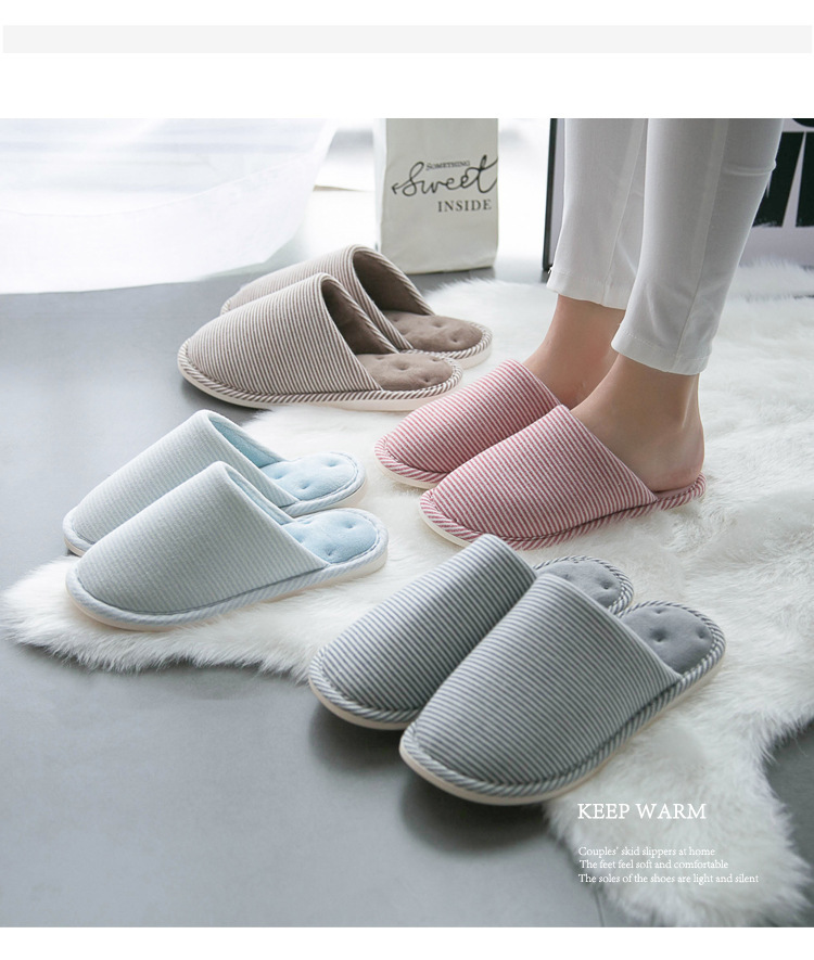 Wholesale Export Japanese Interior Home Wooden Floor Spring and Autumn Warm Slugged Bottom Waterproof Non-Slip Soft Soled Cotton Slipper Wholesale Export Japanese Interior Home Wooden Floor Spring and Autumn Warm Slugged Bottom Waterproof Non-Slip Soft Soled Cotton Slipper