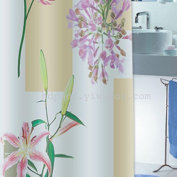 PEVA bath curtain printing shower curtains foreign trade shower curtains bath curtains necessary