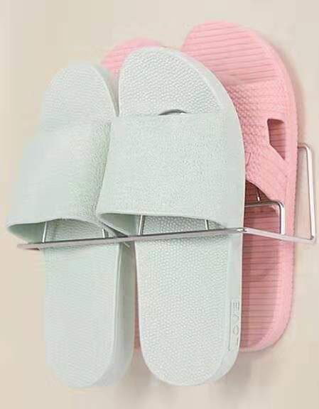 Non-Marking Stick-It Wall-Mounted Bathroom Slipper Rack Punch-Free Wall-Mounted Shoe Rack Storage Multiple Slipper Rack behind the Door Non-Marking Stick-It Wall-Mounted Bathroom Slipper Rack Punch-Free Wall-Mounted Shoe Rack Storage Multiple Slipper Rack behind the Door