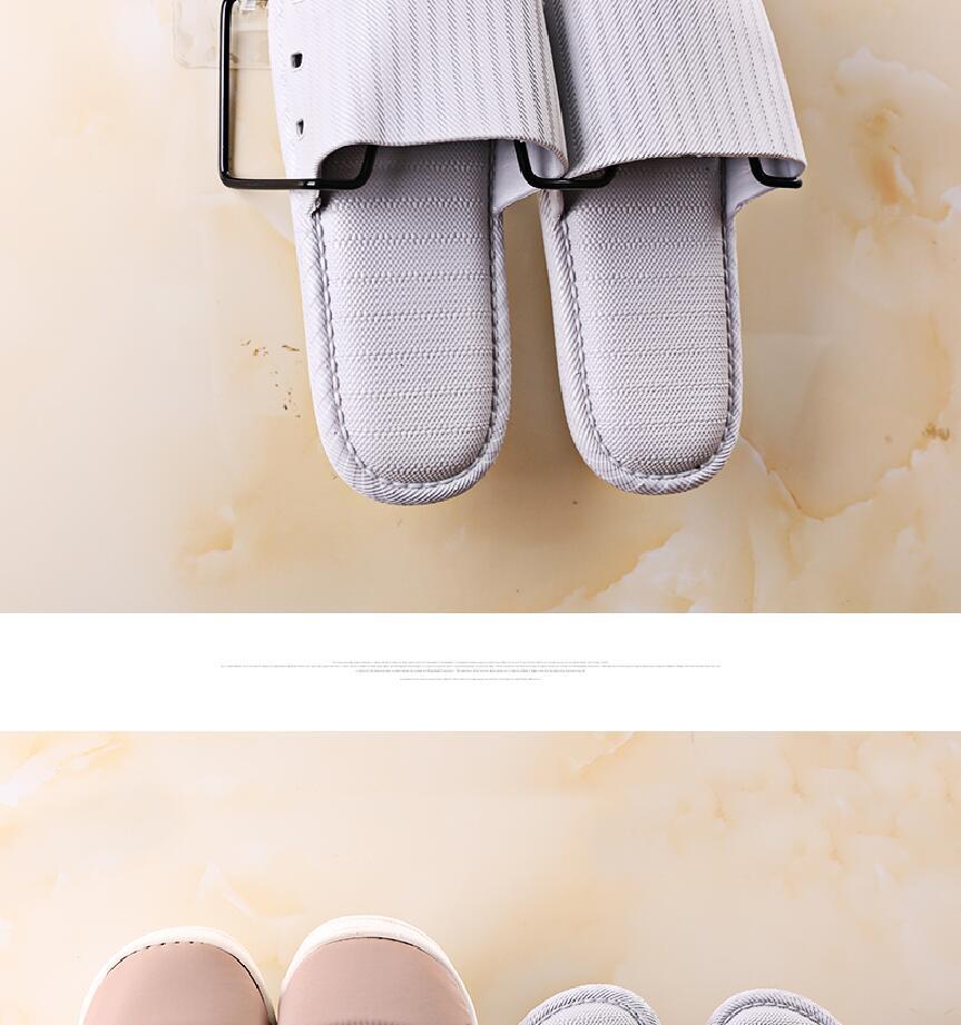 Non-Marking Stick-It Wall-Mounted Bathroom Slipper Rack Punch-Free Wall-Mounted Shoe Rack Storage Multiple Slipper Rack behind the Door Non-Marking Stick-It Wall-Mounted Bathroom Slipper Rack Punch-Free Wall-Mounted Shoe Rack Storage Multiple Slipper Rack behind the Door