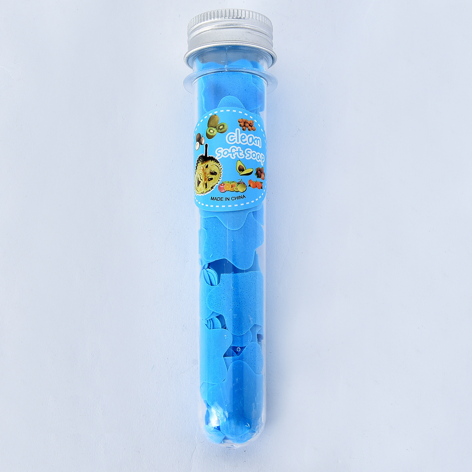 Portable Hand Washing Tablets Multi-Color Soap Flake Soap Slice Outdoor Travel Bottled Test Tube Disposable Soap Sheet Convenient