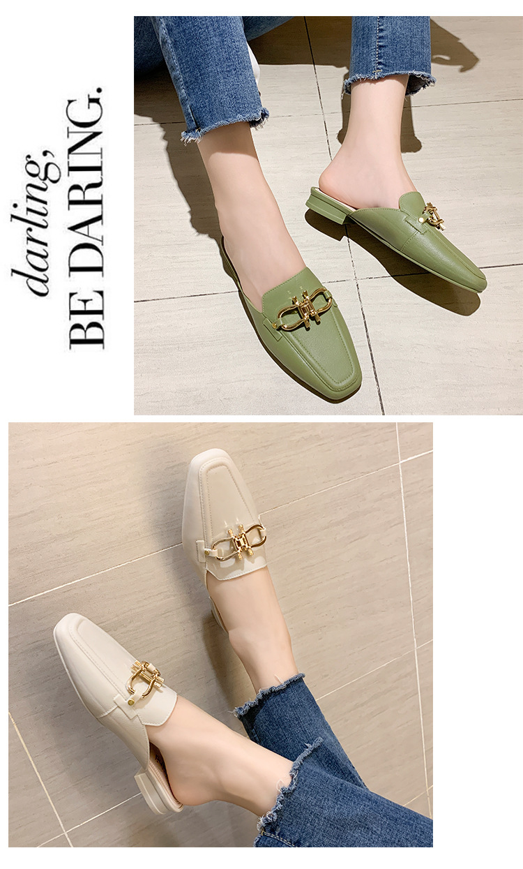 Year of the Rat New Toe Cap Semi Slipper Jelly Double Buckle Pumps Lazy Plastic PVC Women's Non-Slip Shoes Factory Direct Sales Year of the Rat New Toe Cap Semi Slipper Jelly Double Buckle Pumps Lazy Plastic PVC Women's Non-Slip Shoes Factory Direct Sales