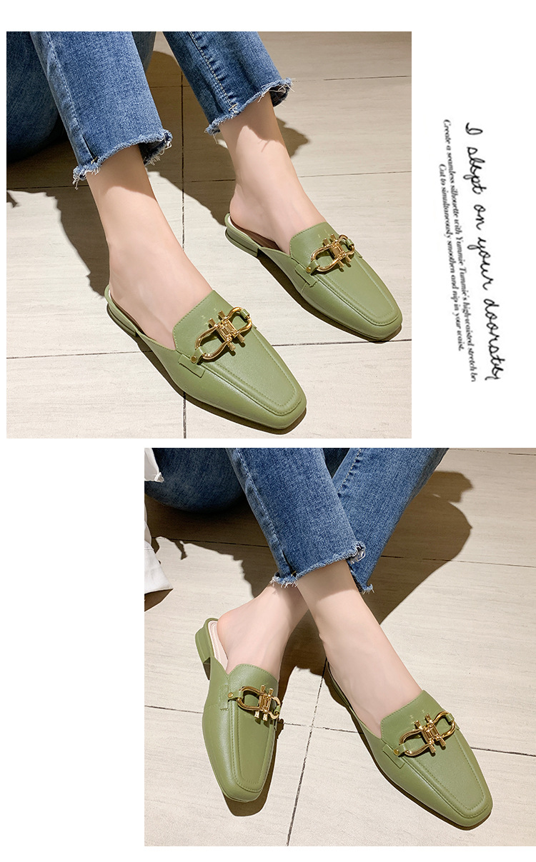 Year of the Rat New Toe Cap Semi Slipper Jelly Double Buckle Pumps Lazy Plastic PVC Women's Non-Slip Shoes Factory Direct Sales Year of the Rat New Toe Cap Semi Slipper Jelly Double Buckle Pumps Lazy Plastic PVC Women's Non-Slip Shoes Factory Direct Sales