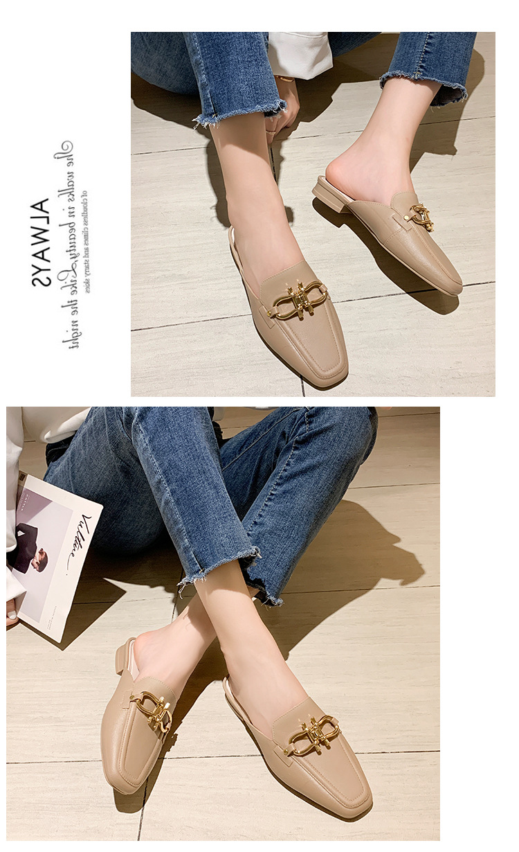 Year of the Rat New Toe Cap Semi Slipper Jelly Double Buckle Pumps Lazy Plastic PVC Women's Non-Slip Shoes Factory Direct Sales Year of the Rat New Toe Cap Semi Slipper Jelly Double Buckle Pumps Lazy Plastic PVC Women's Non-Slip Shoes Factory Direct Sales