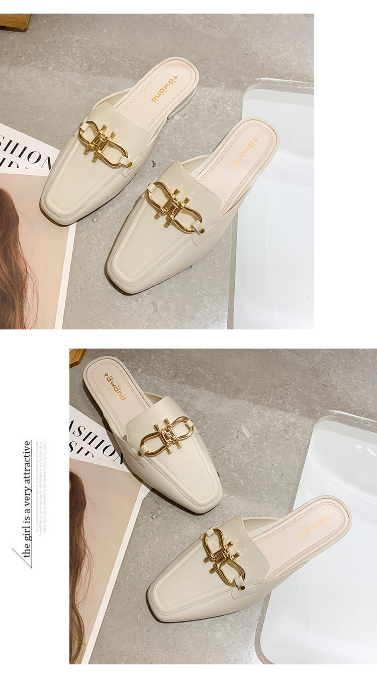 Year of the Rat New Toe Cap Semi Slipper Jelly Double Buckle Pumps Lazy Plastic PVC Women's Non-Slip Shoes Factory Direct Sales Year of the Rat New Toe Cap Semi Slipper Jelly Double Buckle Pumps Lazy Plastic PVC Women's Non-Slip Shoes Factory Direct Sales
