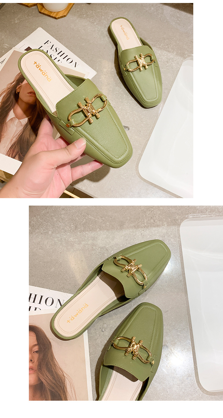 Year of the Rat New Toe Cap Semi Slipper Jelly Double Buckle Pumps Lazy Plastic PVC Women's Non-Slip Shoes Factory Direct Sales Year of the Rat New Toe Cap Semi Slipper Jelly Double Buckle Pumps Lazy Plastic PVC Women's Non-Slip Shoes Factory Direct Sales