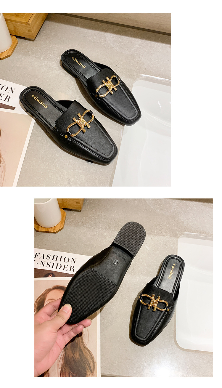Year of the Rat New Toe Cap Semi Slipper Jelly Double Buckle Pumps Lazy Plastic PVC Women's Non-Slip Shoes Factory Direct Sales Year of the Rat New Toe Cap Semi Slipper Jelly Double Buckle Pumps Lazy Plastic PVC Women's Non-Slip Shoes Factory Direct Sales