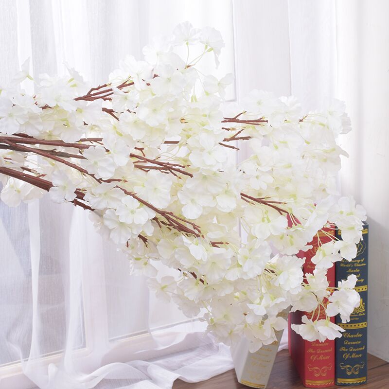 Artificial Cheery Branch Wedding Supplies Artificial/Fake Flower Arch Living Room Background Decoration Bouquet Artificial Cherry Tree