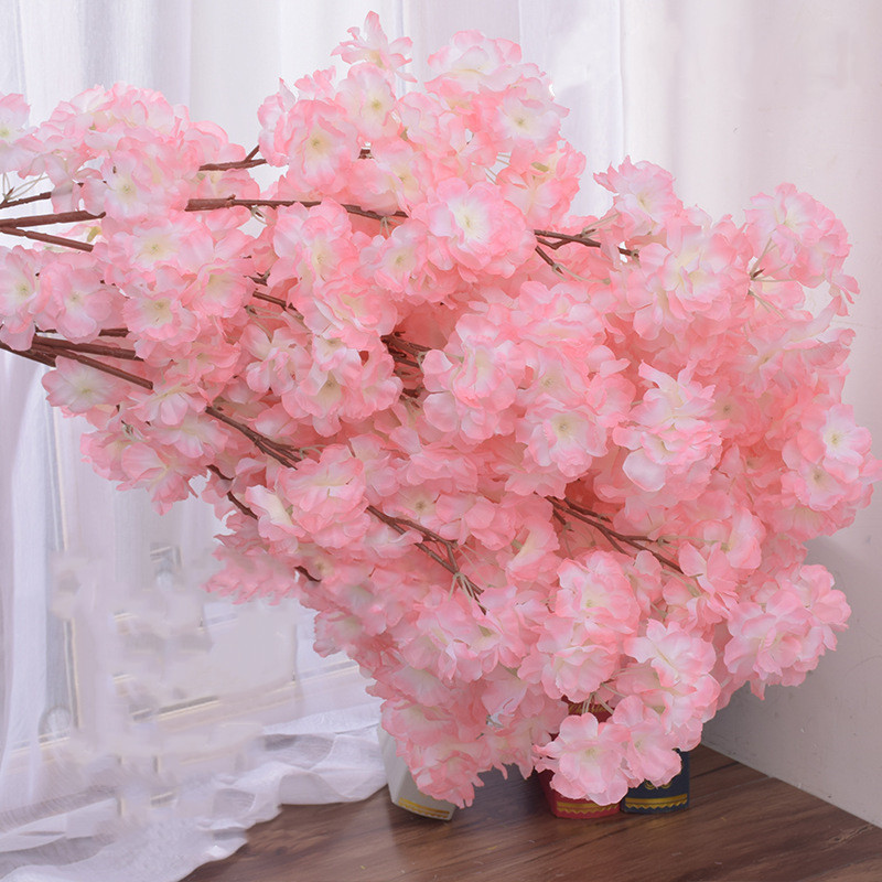 Artificial Cheery Branch Wedding Supplies Artificial/Fake Flower Arch Living Room Background Decoration Bouquet Artificial Cherry Tree