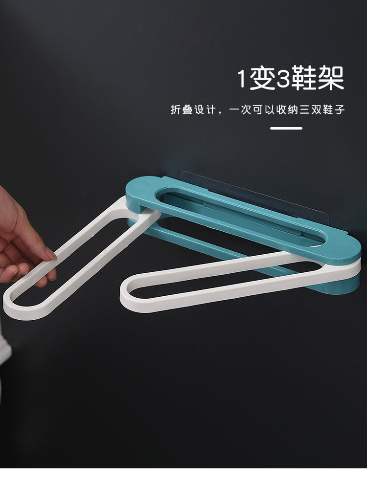 Three-in-One Folding Slipper Rack Punch-Free Storage Rack Home Bathroom Towel Rack Wall Draining Retractable Storage Rack Three-in-One Folding Slipper Rack Punch-Free Storage Rack Home Bathroom Towel Rack Wall Draining Retractable Storage Rack