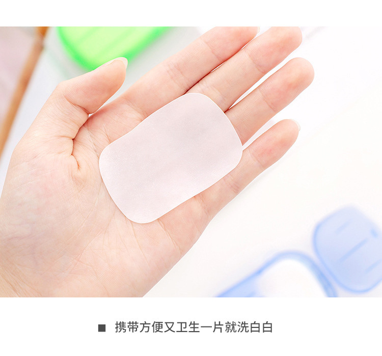 Manufacturer Soap Flake Disposable Soap Slice Boxed Mini Soap Flakes Travel Soap Sheet Portable Color