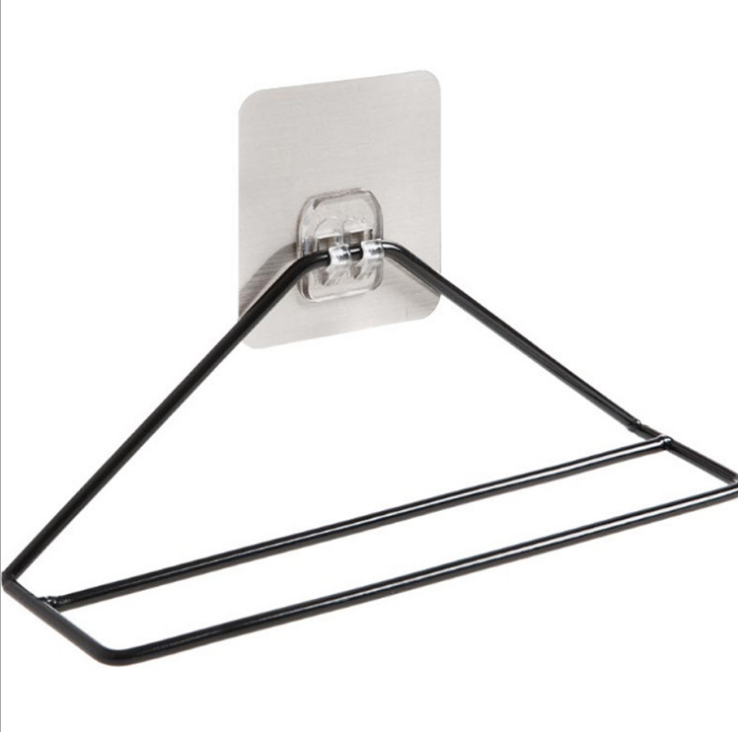 Adhesive Iron Storage Shoe Rack Home Wall-Mounted Triangle Shoe Rack Shoes Holder Bathroom Slipper Rack Simple Shoe Rack