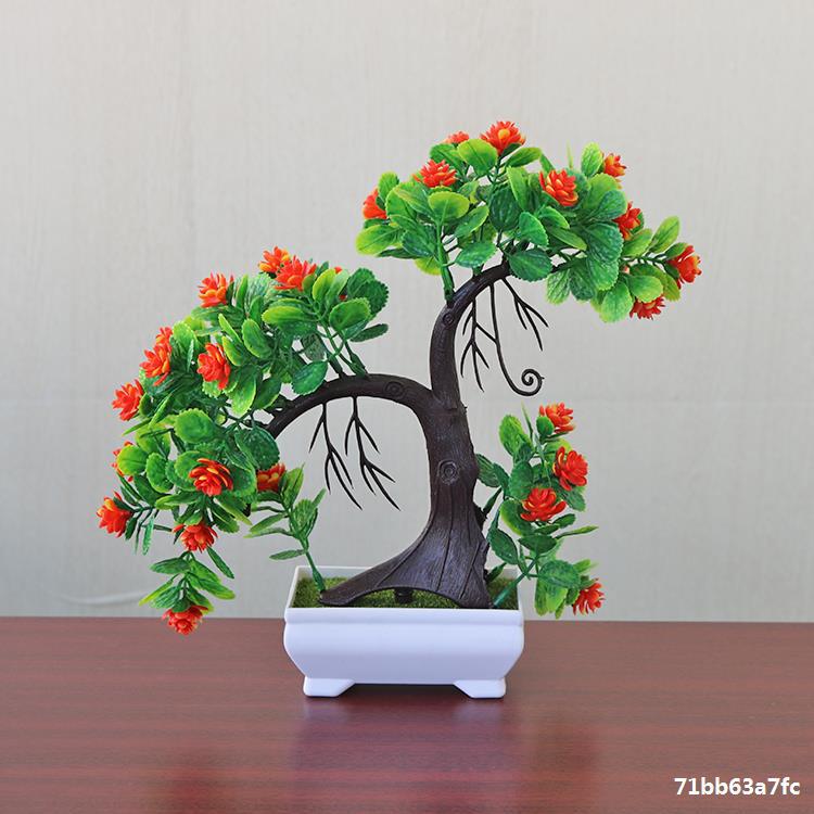 Artificial plant small potted plant small tree grass bulb bonsai home living room desktop decorations small decorations set