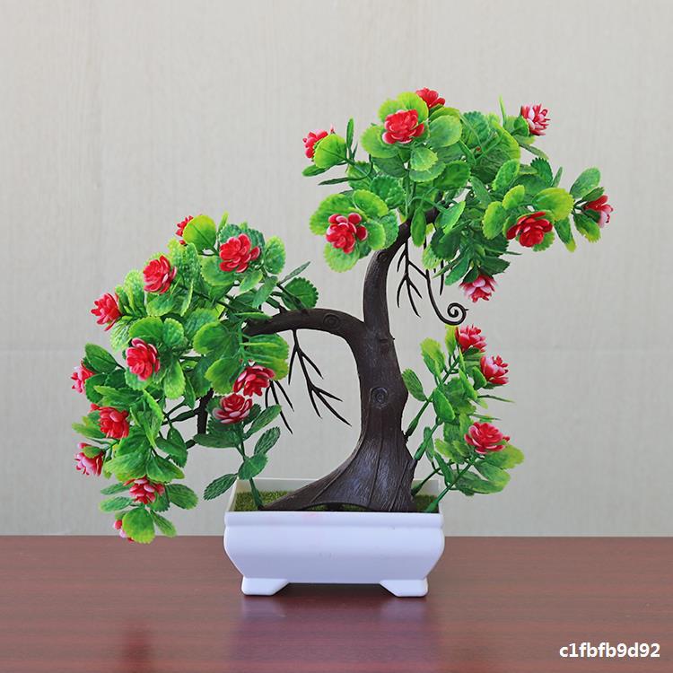 Artificial plant small potted plant small tree grass bulb bonsai home living room desktop decorations small decorations set