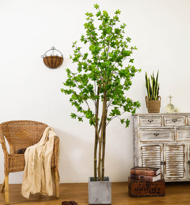 Artificial Plant Japanese Bell Fake Green Plant Potted Indoor Decoration Nordic Ins Bonsai Decoration Artificial Bell Tree