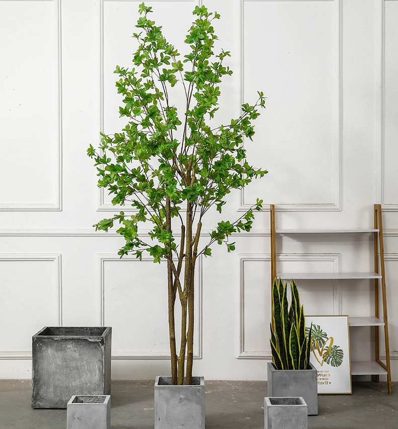 Artificial Plant Japanese Bell Fake Green Plant Potted Indoor Decoration Nordic Ins Bonsai Decoration Artificial Bell Tree