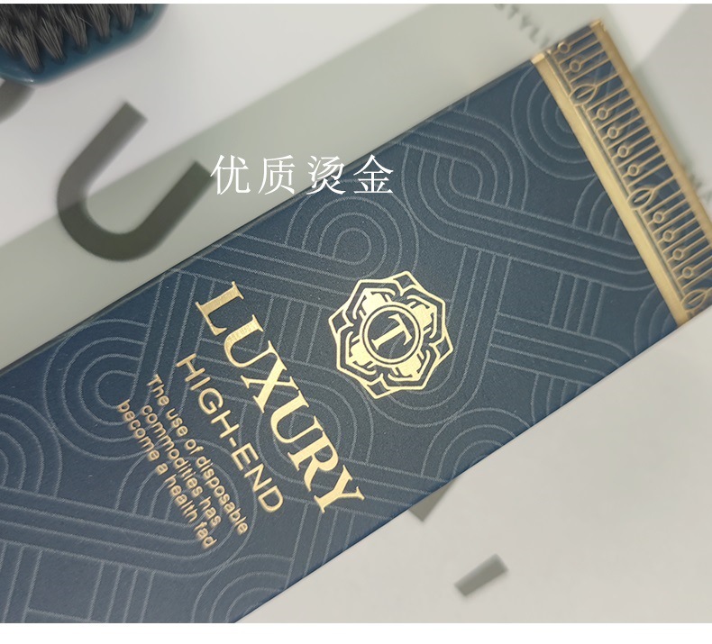 High-End Star Hotel Disposable Toothbrush Toothpaste Cassette Set High-End Wide Head Toothbrush Bronzing Blue