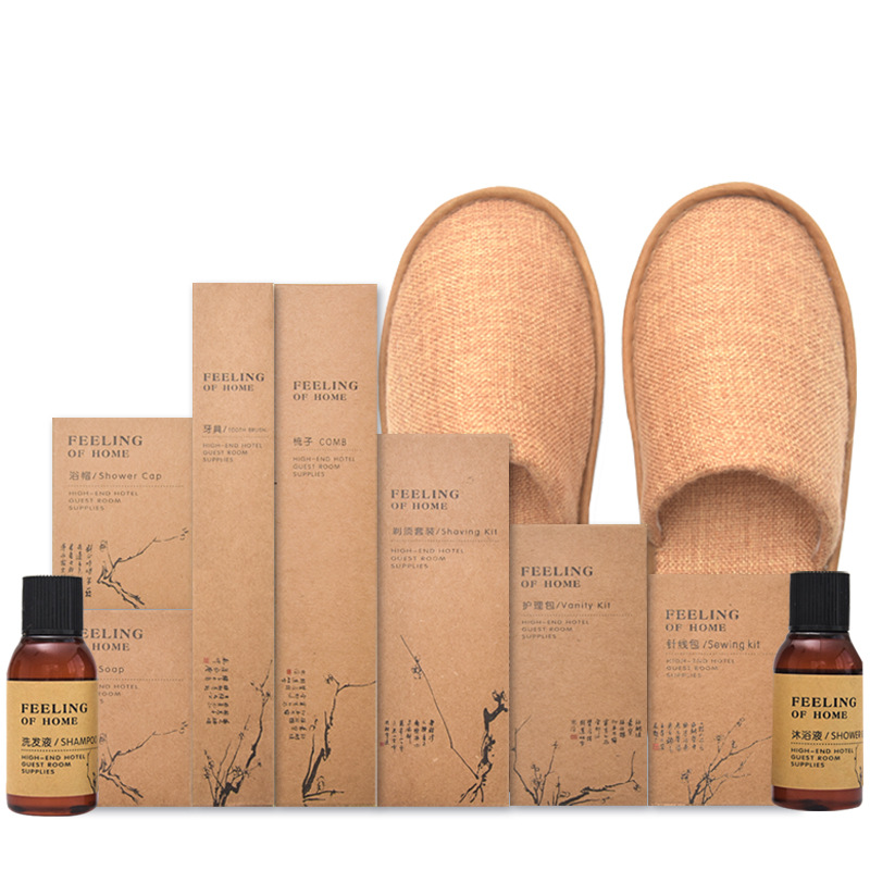 Star Hotel Disposable Toothbrush Toothpaste Disposable Tooth Set Hotel B &amp; B Toiletry Set Slippers Comb
