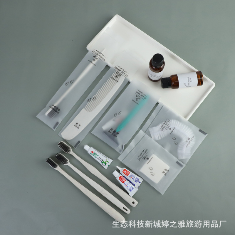 Hotel Hotel Disposable Toothbrush Toothpaste Toiletry Set B & B Inn Soft Hair Tooth-Cleaners Two-in-One