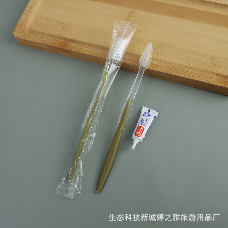 Hotel Hotel Disposable Toothbrush Toothpaste Toiletry Set B & B Inn Soft Hair Tooth-Cleaners Two-in-One