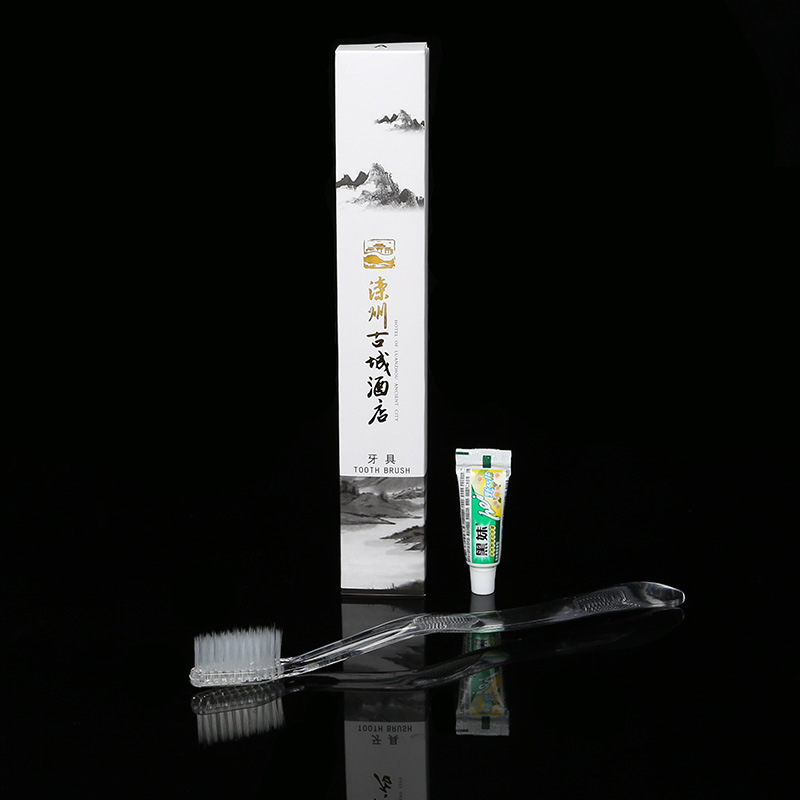 Hotel Room Disposable Toothbrush Toothpaste Hotel Tooth-Cleaners Inn Wash Daily Necessities Consumables Factory Direct Sales