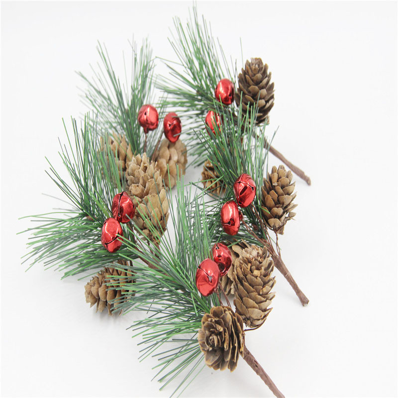 Christmas Decoration Bouquet DIY Garland Christmas Tree Matching Holiday Window Bar Scene Artificial Pine Cones Accessories
