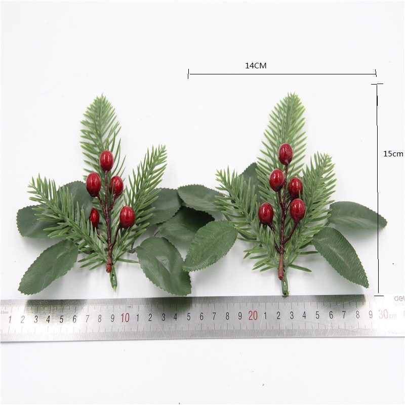 Christmas Decoration Bouquet DIY Garland Christmas Tree Matching Holiday Window Bar Scene Artificial Pine Cones Accessories