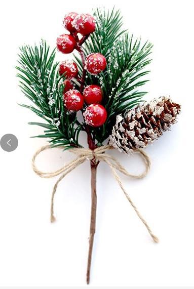 Christmas Decoration Bouquet DIY Garland Christmas Tree Matching Holiday Window Bar Scene Artificial Pine Cones Accessories