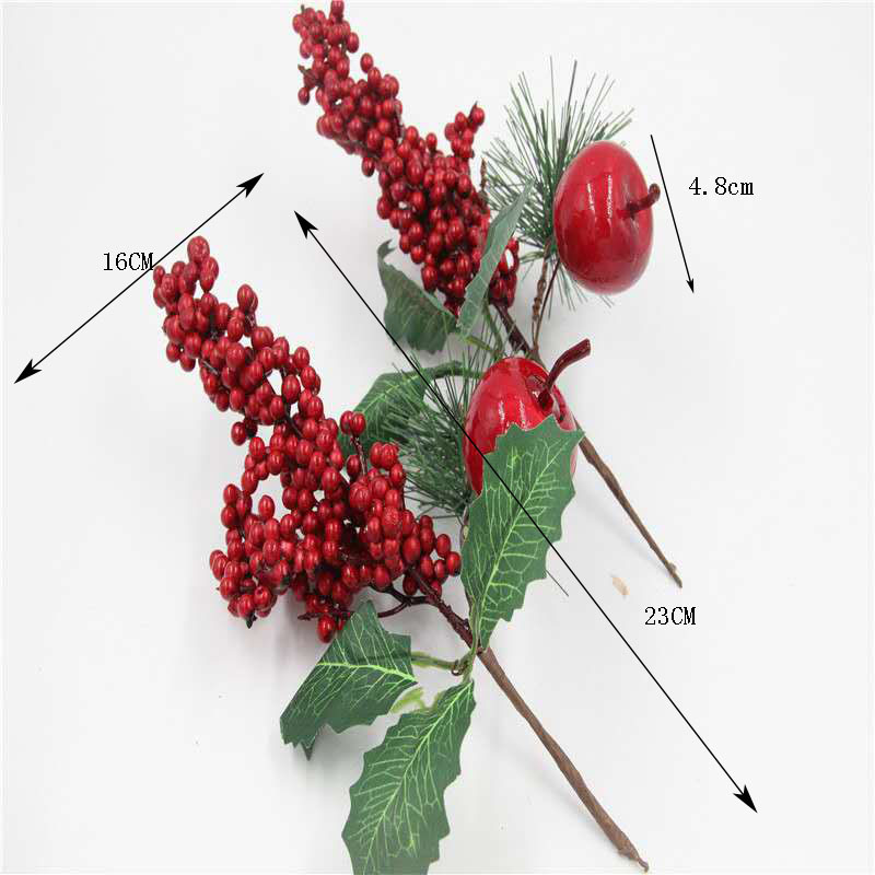 Christmas Decoration Bouquet DIY Garland Christmas Tree Matching Holiday Window Bar Scene Artificial Pine Cones Accessories