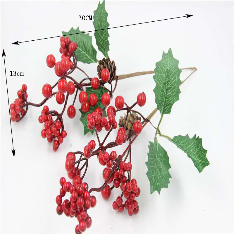 Christmas Decoration Bouquet DIY Garland Christmas Tree Matching Holiday Window Bar Scene Artificial Pine Cones Accessories